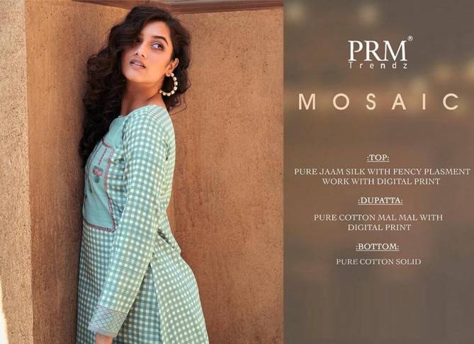 Prm Mosaic 5138 To 5147 Printed Dress Material Catalog